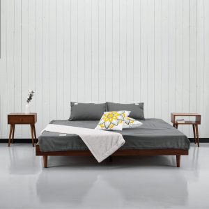 NTC Stable Wooden Mattress Body with Silent Slats, No Headboard, Helps As much as 1000 lbs